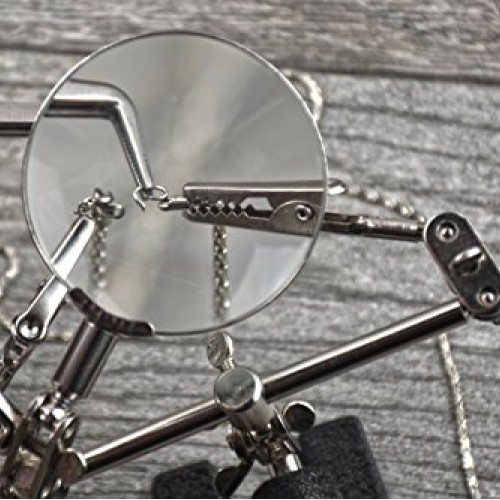 SE MZ101B Helping Hand with Magnifying Glass