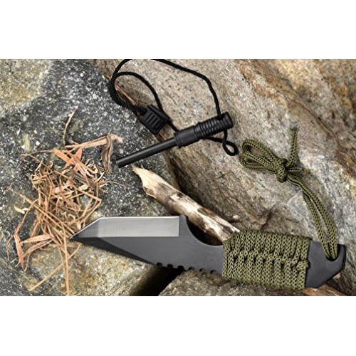 SE Outdoor Tanto Knife with Firestarter
