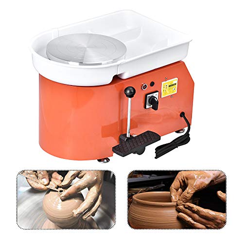 SEAAN Electric Pottery Wheel Machine 25CM Pottery Forming Ceramic ...