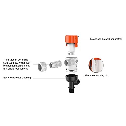 SEAFLO 12V 1100GPH Straight Livewell/Baitwell Pump 13C