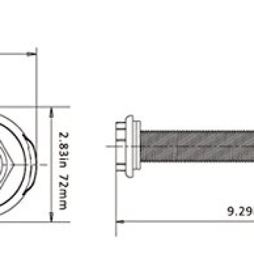 SEAFLO 12v 800 GPH Angled Livewell Pump