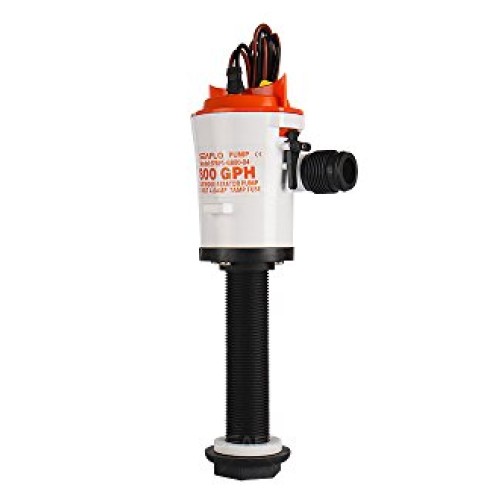 SEAFLO 12v 800 GPH Angled Livewell Pump