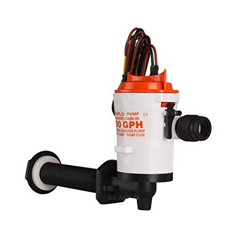 SEAFLO Aerator Livewell Pump - 12V, 800GPH, Submersible, Removable...