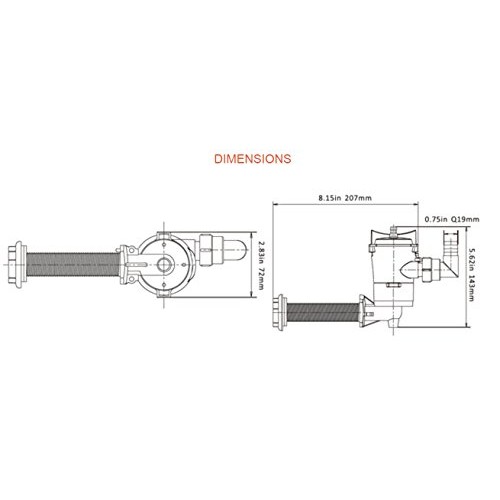 SEAFLO Aerator Livewell Pump - 12V, 800GPH, Submersible, Removable...