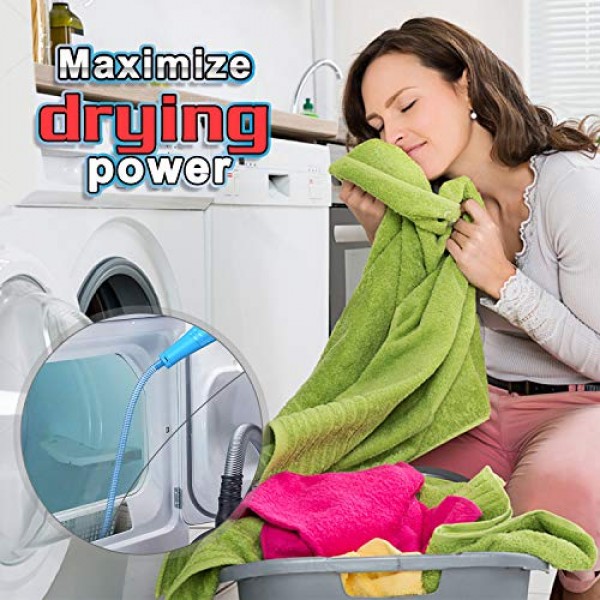Dryer Vent Cleaner Kit Vacuum Hose Attachment Brush Lint Remover P...