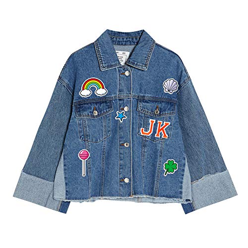 Letter Iron On Patches Sew On Appliques with Ironed Adhesive Orang...