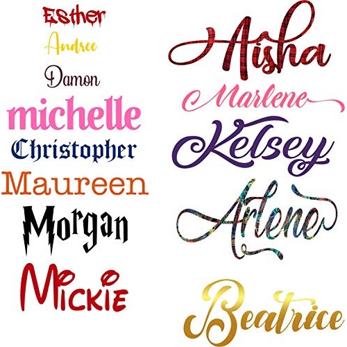 Iron on Name for Tshirt, Apron, Dress and more