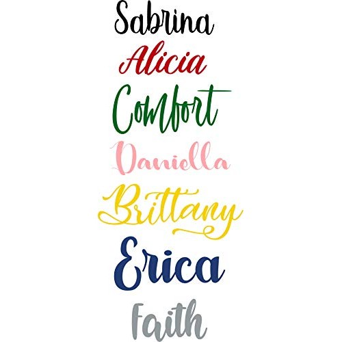 Iron on Name for Tshirt, Apron, Dress and more