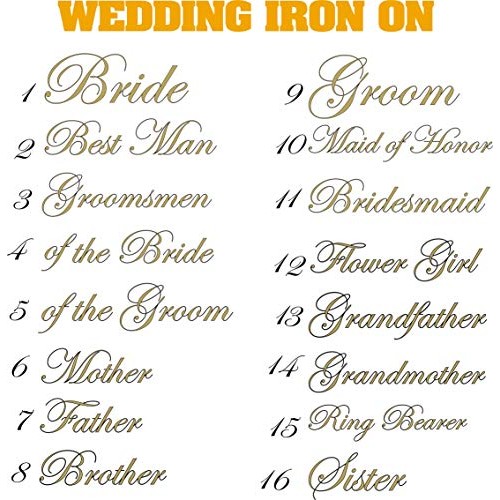 Name or Word -Custom Vinyl Iron On Decal Choose Your Color- One Wo...