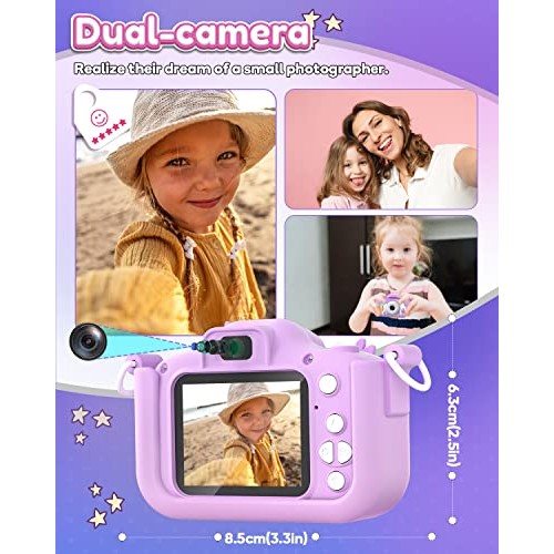 Seckton Kids Camera Toys for Girls Ages 3-8, Children Digital Vide...