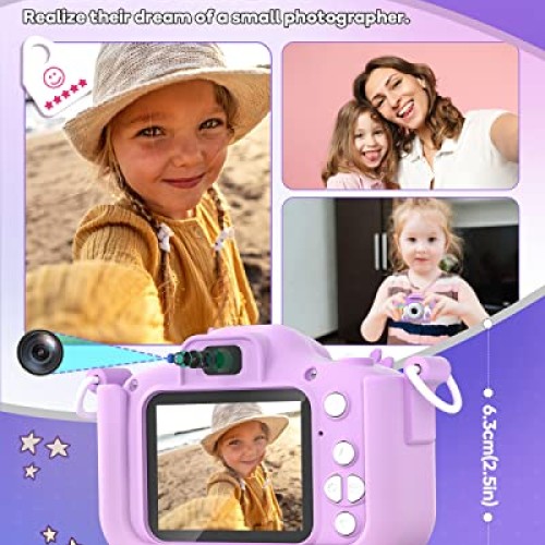 Seckton Kids Camera Toys for Girls Ages 3-8, Children Digital Vide...