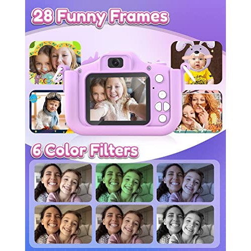 Seckton Kids Camera Toys for Girls Ages 3-8, Children Digital Vide...