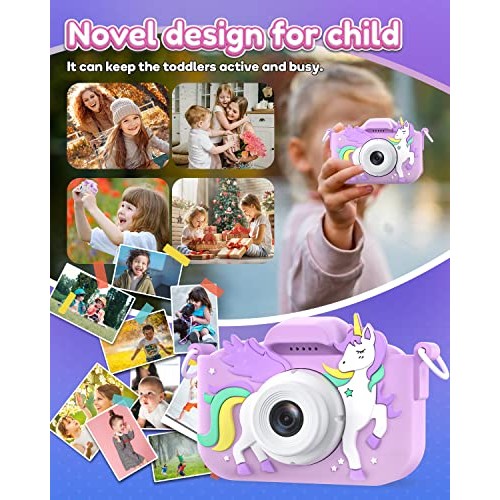 Seckton Kids Camera Toys for Girls Ages 3-8, Children Digital Vide...
