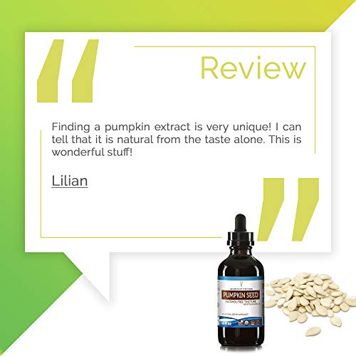 Pumpkin Seed Tincture Alcohol-Free Extract, Cucurbita Pepo Healthy...