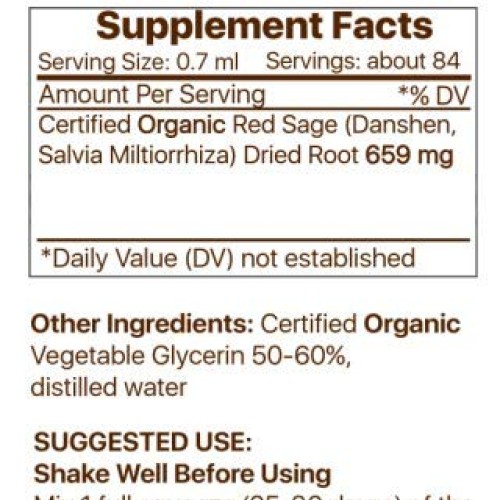 Secrets Of The Tribe Dan Shen Alcohol-Free Tincture Glycerite 65...