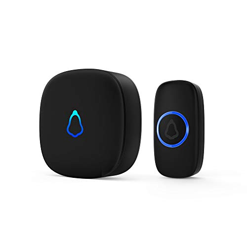 Doorbell, Waterproof Mini Wireless Doorbell 1,000ft Range Loud Eno...