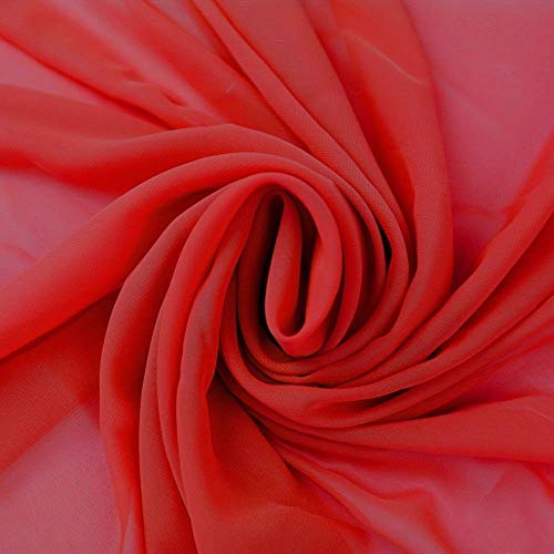 120 Wide 10ft Wide x 120 Yards Roll Continuous - RED Sheer Voil...