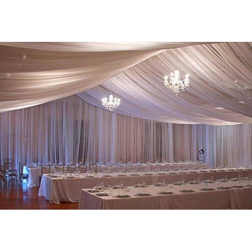 120 Wide 10ft Wide x 120 Yards Roll Continuous - White Sheer Vo...