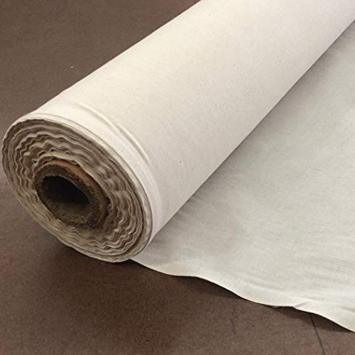 Natural 100% Muslin Fabric/Textile Unbleached - Draping Fabric - N...