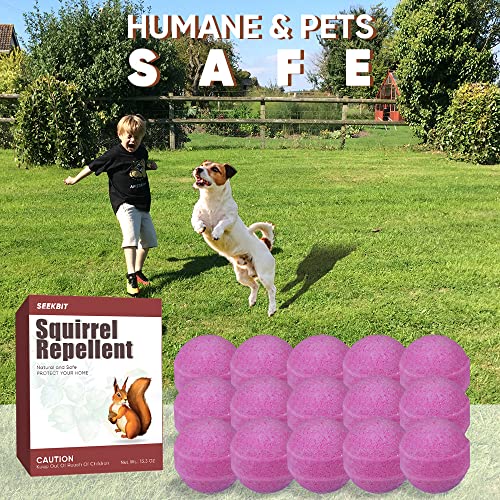 SEEKBIT 15 Pack Squirrel Repellent Peppermint | Chipmunk Rodent Mi...