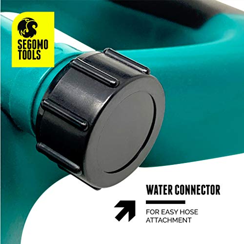 Segomo Tools 2 Pack 360 Degree Automatic Rotating Garden Sprinkler...
