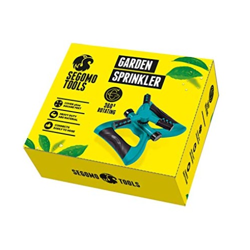 Segomo Tools 360 Degree Automatic Rotating Garden Lawn Water Sprin...