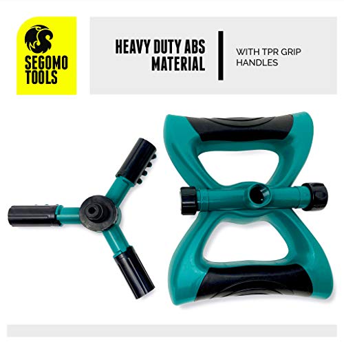 Segomo Tools 360 Degree Automatic Rotating Garden Lawn Water Sprin...