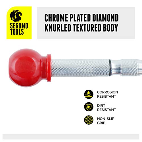 Segomo Tools 5 Inch Precision Diamond Knurled S2 Steel 58-60 Aut...