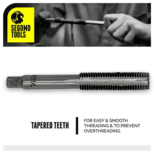 Segomo Tools 60 Piece Metric & SAE Threading Tap & Die Tool Set wi...
