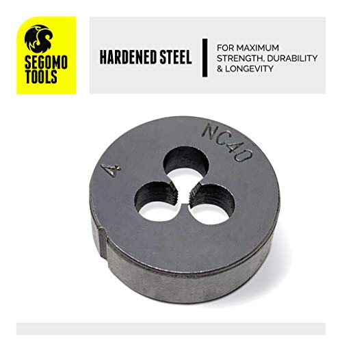 Segomo Tools 60 Piece Metric & SAE Threading Tap & Die Tool Set wi...