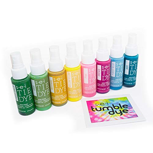 S.E.I. Natural Fade Tie Dye Kit, Fabric Spray Dye, 8 Colors