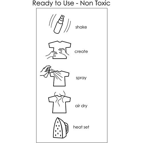 S.E.I. Natural Fade Tie Dye Kit, Fabric Spray Dye, 8 Colors