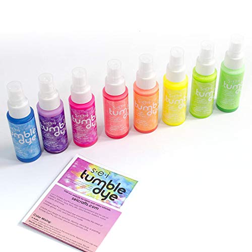 S.E.I Tumble Dye Craft and Fabric Spray 2 Oz 8/Pkg-Neon Assorted C...
