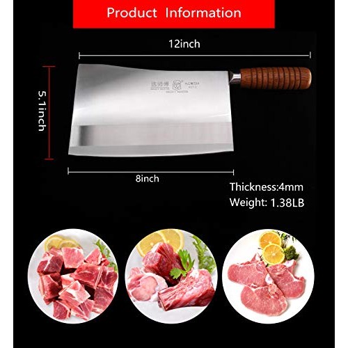 SELECT MASTER Chopper knife-8inch Meat Cleaver Bone Cleaver knife ...