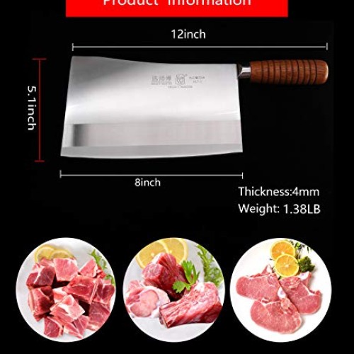 SELECT MASTER Chopper knife-8inch Meat Cleaver Bone Cleaver knife ...