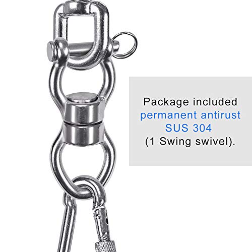 SELEWARE Silent Bearing Swing Swivel, 360° Rotational Device Hangi...