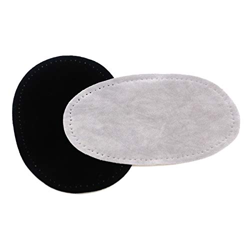 Semetall Repair Patches,Oval PU Leather Repair Sewing Patch Knee P...