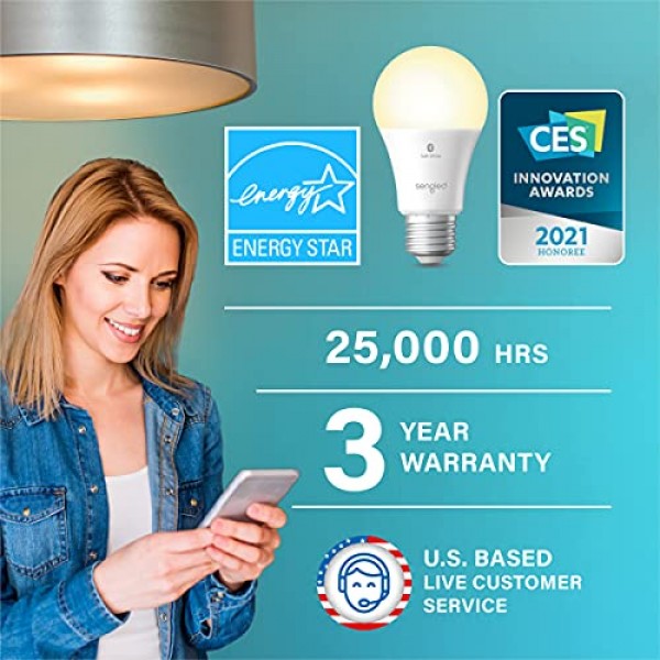 Sengled Alexa Light Bulb, Bluetooth Mesh Smart Light Bulbs, Smart ...