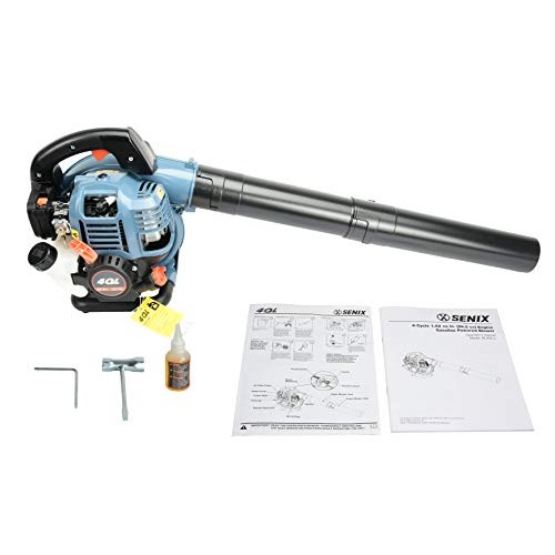 SENIX BL4QL-L 26.5cc 4 Stroke Gas Powered Leaf Blower with Auto-Ch...