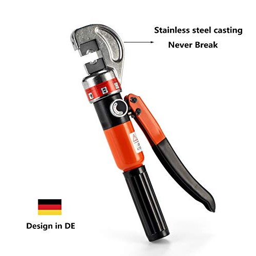 Senmit Hydraulic Cable Crimper Hand Tool for 1/8, 3/16 Stainless S...