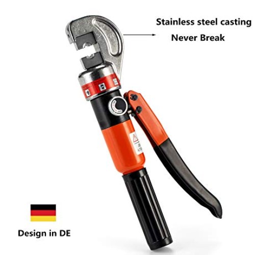 Senmit Hydraulic Cable Crimper Hand Tool for 1/8, 3/16 Stainless S...