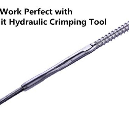 Senmit Hydraulic Cable Crimper Hand Tool for 1/8, 3/16 Stainless S...