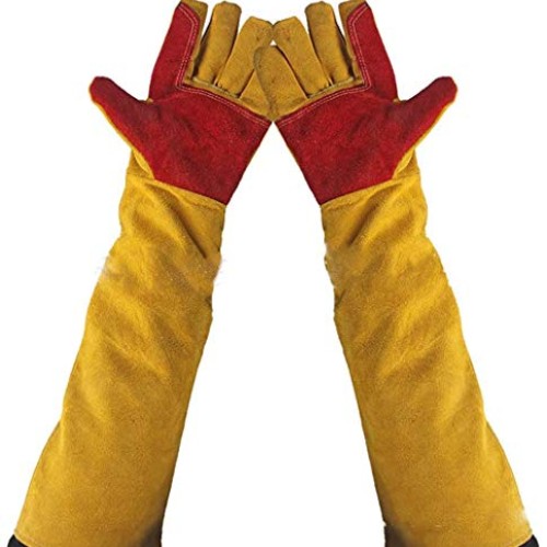 23.6 Inch Long Sleeves Welding Safety Gloves, Heat Resistant Stove...
