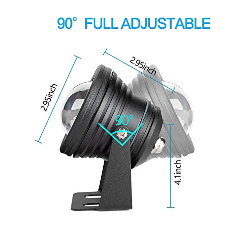 SENWELL-KA 2 Pack IP68 Pond Lights Underwater Lights Led Submersib...