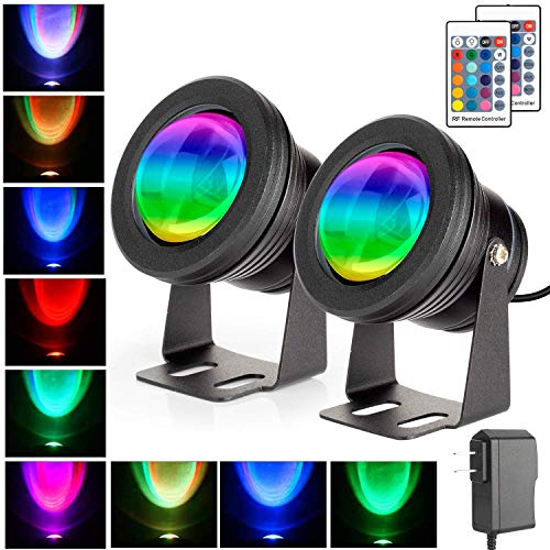 SENWELL-KA 2 Pack IP68 Pond Lights Underwater Lights Led Submersib...