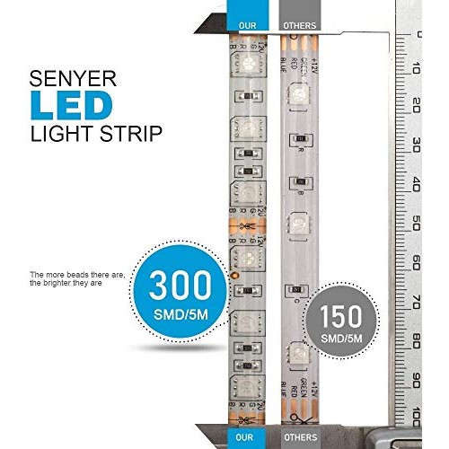 LED Strip Lights, 32.8 ft RGB Led Light Strip 600 LED 5050 SMD IP6...
