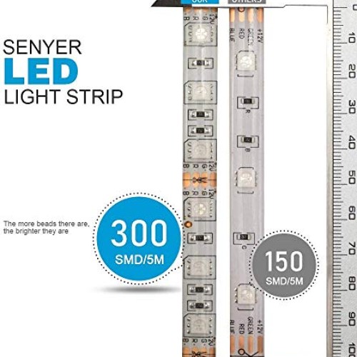 LED Strip Lights, 32.8 ft RGB Led Light Strip 600 LED 5050 SMD IP6...