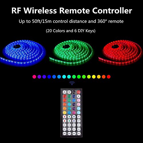 LED Strip Lights, 32.8 ft RGB Led Light Strip 600 LED 5050 SMD IP6...