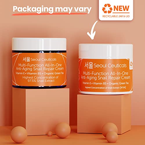 SeoulCeuticals Korean Skin Care 97.5% Snail Mucin Repair Cream - K...