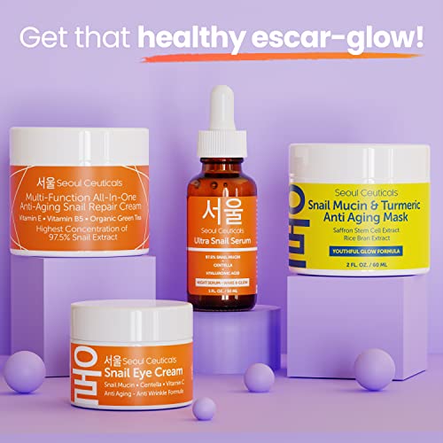 SeoulCeuticals Korean Skin Care 97.5% Snail Mucin Repair Cream - K...